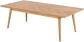 Lisomme Senn houten salontafel - Visgraat - L140 x B70 x H45 cm - Naturel