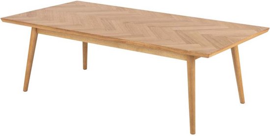 Lisomme Senn houten salontafel naturel visgraat - 140 x 70 cm