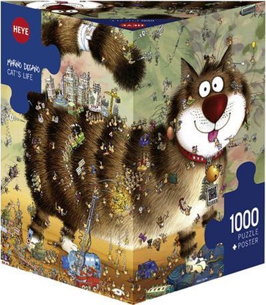 Heye - Cats Life, Degano Puzle, Multicolor, 29569