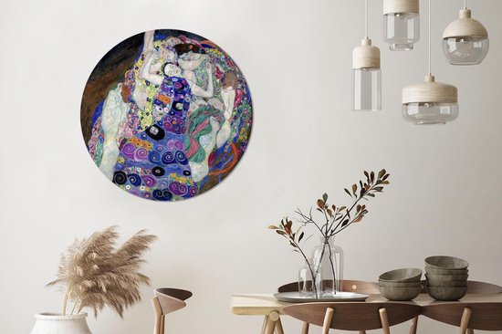WallCircle - Wall Circle - Wall Circle - La Vierge - Gustav Klimt - Aluminium - Dibond - 90x90 cm - Intérieur et Extérieur