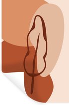 Stickers muraux - Été - Feuille - Taches - 60x90 cm - Feuille adhésive