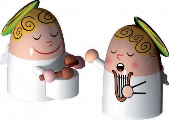 Alessi Christmas figures Angels Band set 3