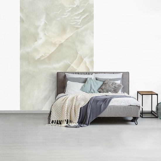 Papier peint - Papiers Papier peint photo Marbre - Motifs - Wit - Largeur 145 cm x Hauteur 220 cm