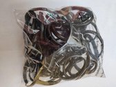 ElJardin - Bevesting ringen - Paviljoen - Douchewanden - Insectennet - zwart - 20 stuks