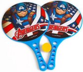 beachbalset Avengers jongens 36,5 cm blauw 3-delig 2 Rackets