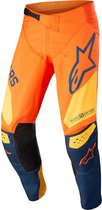 Pantalon Alpinestars Techstar Factory Orange Dark Blue Warm Yellow 30 - Taille - Pantalons