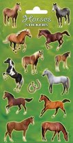 stickervel Horses 1 junior papier 13 stuks