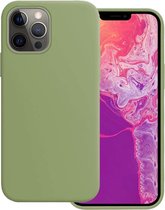 iPhone 13 Pro Max Hoesje Silicone Case - iPhone 13 Pro Max Case Groen Siliconen Hoes - iPhone 13 Pro Max Hoes Cover - Groen