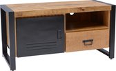 Tv meubel Daan met 1 deur en 1 lade mangohout 106x45x55 cm