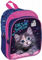 rugzak meisjes 9 liter 29 cm polyester blauw