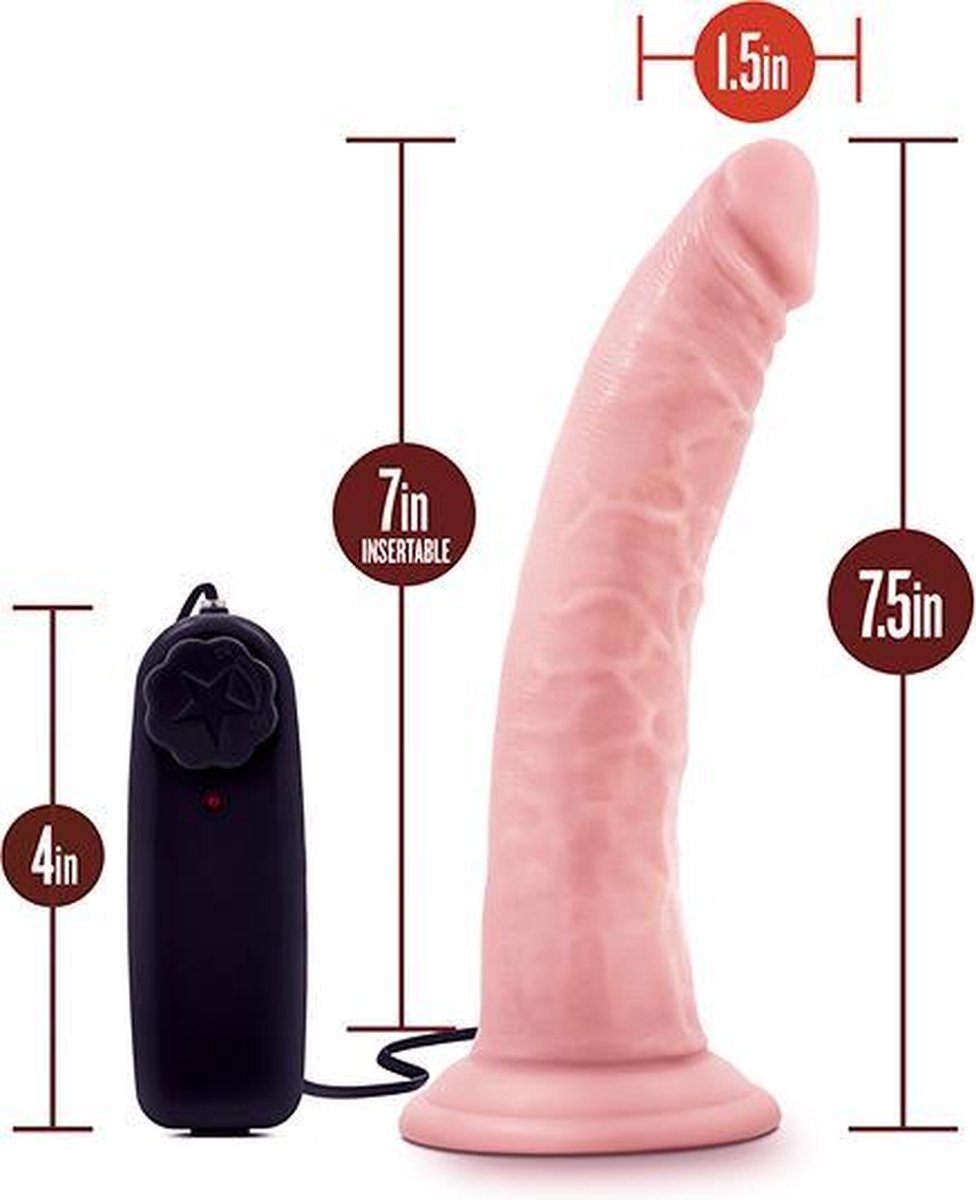 Dr. Skin - Dr. Dave Vibrator Met Zuignap - Vanilla