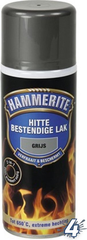Hammerite hittebestendige lak - Mat - Zwart - 400 ml | bol.com