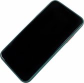 Apple iPhone Xs Max - Silicone hoesje Liam donkergroen - Geschikt voor