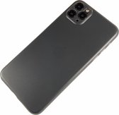 Apple iPhone X / Xs - Ultra dun transparant hard hoesje Liv grijs - Geschikt voor