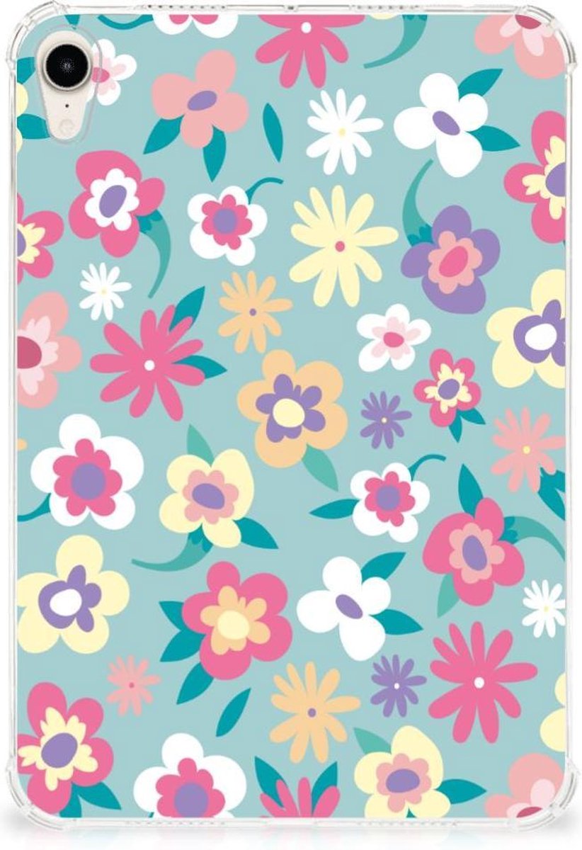 Apple iPad mini 6 (2021) Siliconen Hoesje Flower Power