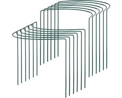 Plantensteun - set van 12 - halfrond - klimplanten - vrijstaand - staal