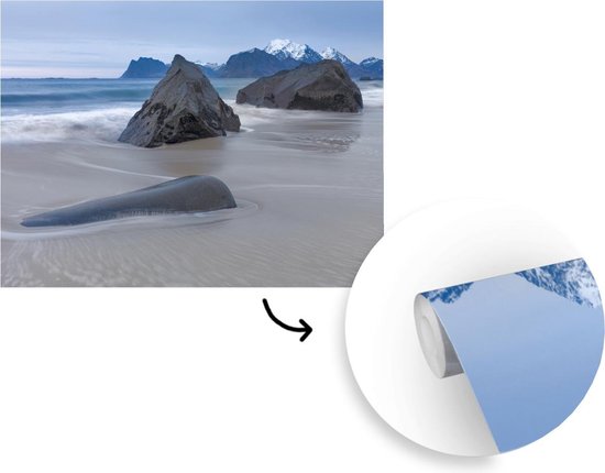 Papier peint - Papier peint photo Plage - Pierre - Mer - Largeur 320 cm x hauteur 240 cm