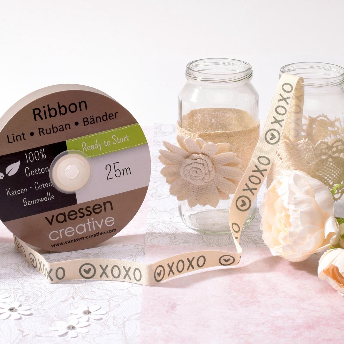 Vaessen Creative Lint - 20m 15mm - xoxo