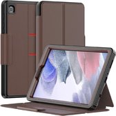 Cazy Galaxy Tab A7 Lite Hoes - Multi Hybrid Book Case - Bruin - Sleep/Wake functie – 3 Lagen Bescherming