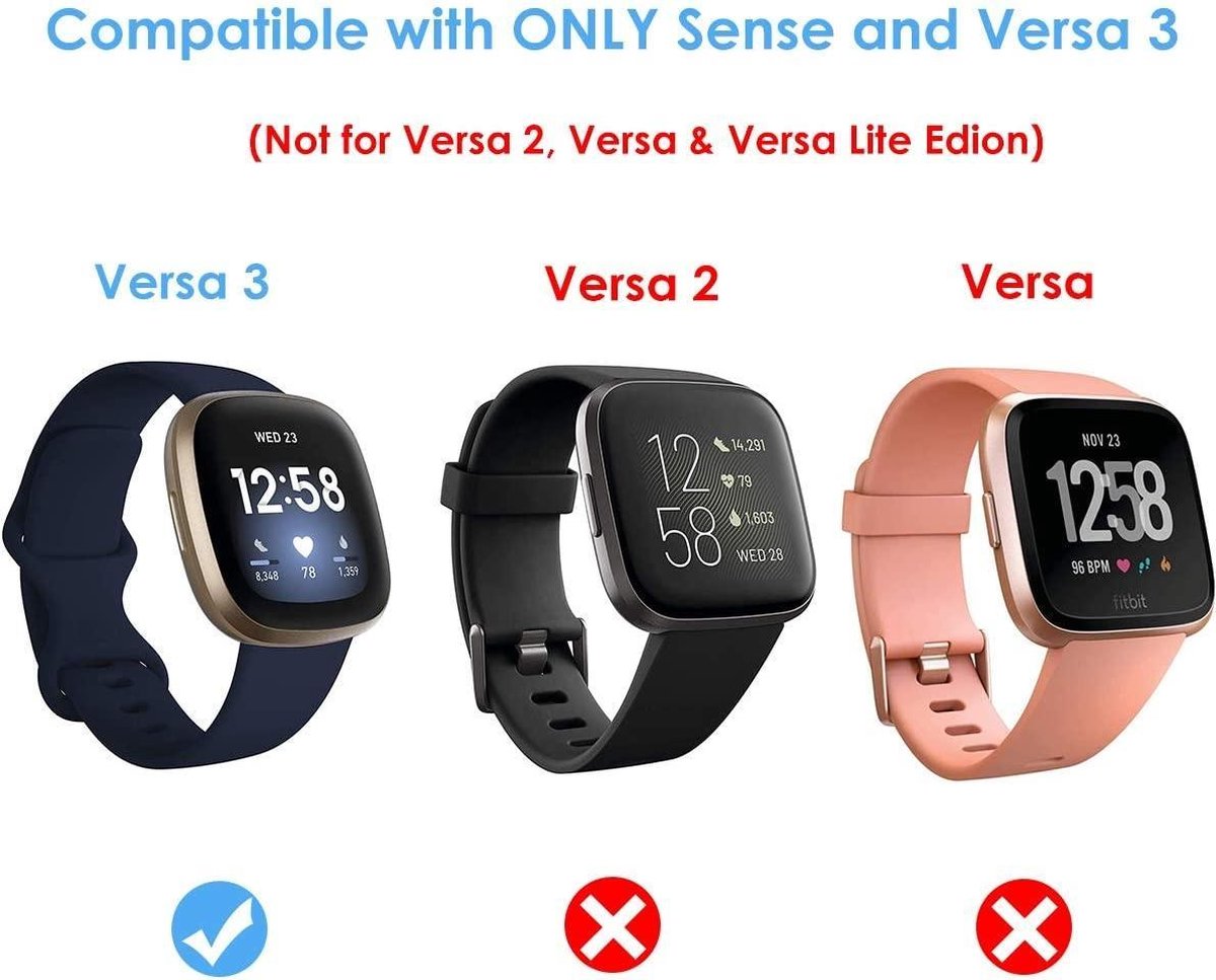 Bracelet de montre tressé compatible avec Fitbit Versa 2