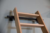 Houten bibliotheektrap |   eiken onbehandeld - 8 treden (152 cm)