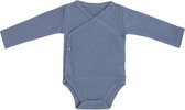 Baby's Only Rompertje lange mouw Pure - Vintage Blue - 62 - 100% ecologisch katoen - GOTS