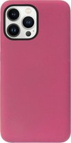 ADEL Premium Siliconen Back Cover Softcase Hoesje Geschikt voor iPhone 13 Pro Max - Bordeaux Rood