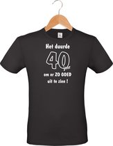 mijncadeautje - T-shirt unisex - zwart - Het duurde 40 jaar - maat 3 XL