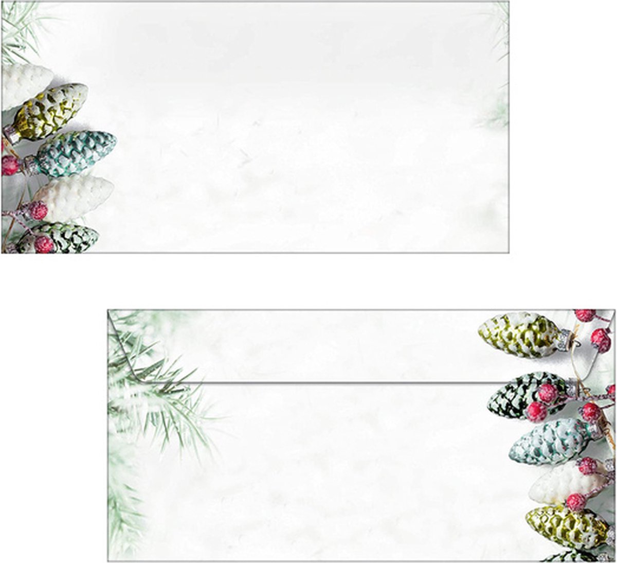 Kerst envelop Sigel 100x220m - 90grs Kerst Garland pakje 50st