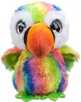 knuffel Lumo Puffin Lenni multicolor 15 cm