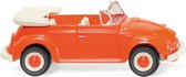 minatuurauto VW Kever Cabrio 1:87 oranje/cr√®me