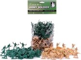 Army Soldier 100 soldaatjes groen/bruin 5 cm