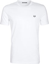 Fred Perry Ringer T-Shirt Wit - maat XL