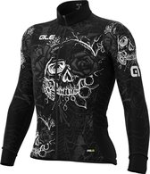 Ale Fietsshirt Lange Mouwen PR-R Skull - Zwart - L - Valt klein