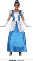 Elfen Feeen & Fantasy Kostuum | Blauwe Prinses Van IJsland | Vrouw | Maat 42-44 | Carnaval kostuum | Verkleedkleding