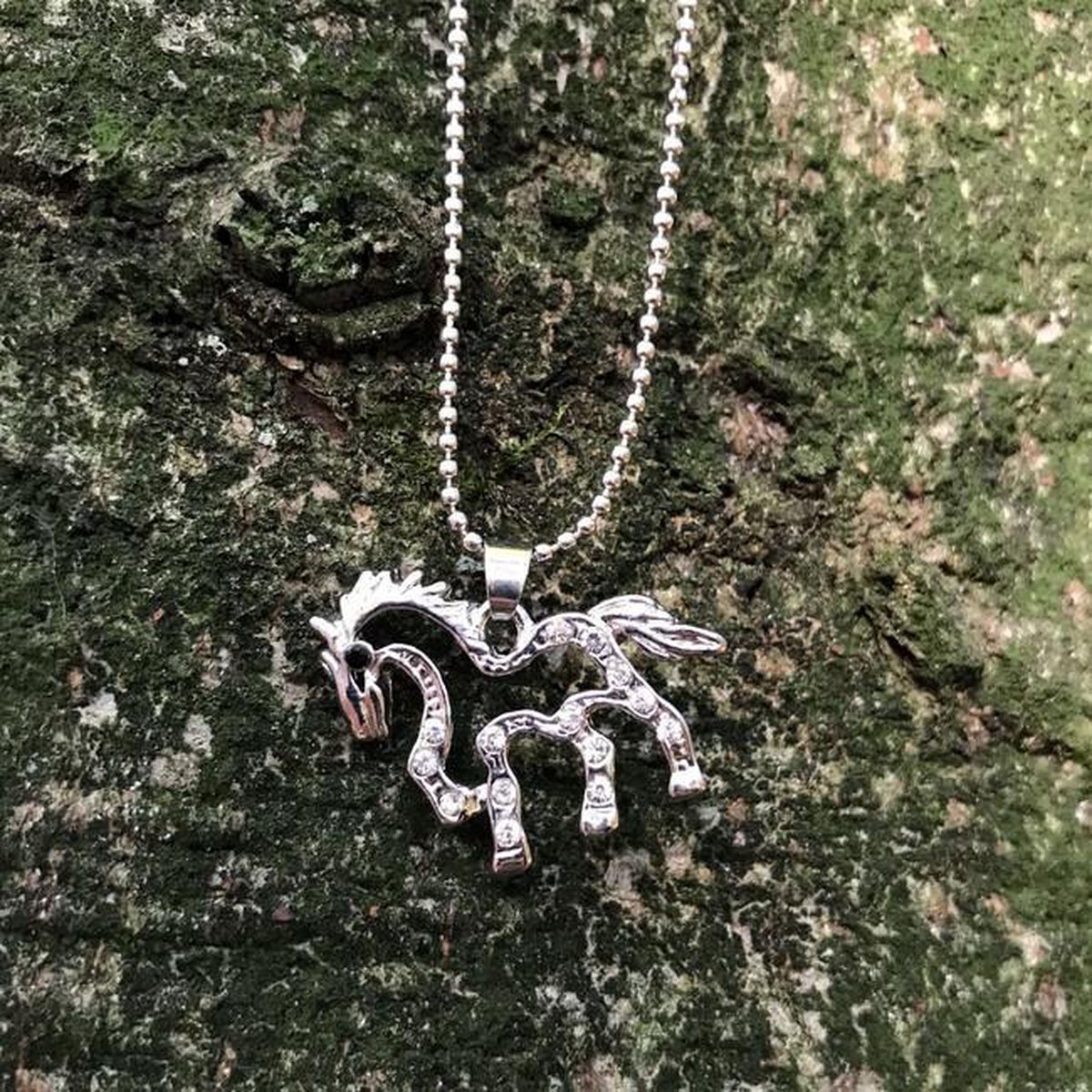 GoiedeDoelen.Shop | Ketting paardje strass | Paarden Ketting | Dieren Sieraad | Dierenwelzijn | Paardenwelzijn | Wellness-House