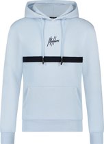 Malelions Men Tonny Hoodie - Light Blue/Navy - XXL