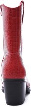 WELOVESHOES® Dames Cowboylaarzen   - Imitatieleer - Rood - Maat 37