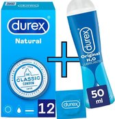 DUREX Condooms Natural 12 stuks + DUREX play glijmiddel 50ml waterbasis