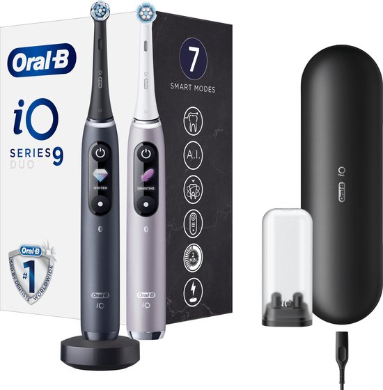 Oral-B iO 9 Elektrische Tandenborstel Duopack - Roze en - Oral-B - €339,00