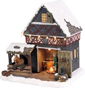 Luville Kerstdorp Miniatuur Smederij - L20 x B17 x H20 cm