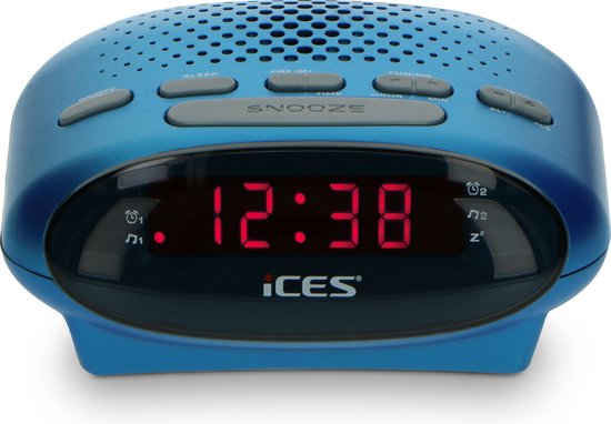 Ices ICR-210 - Wekkerradio - Blauw