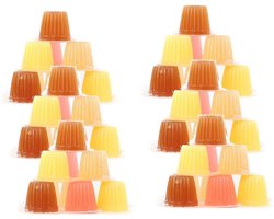 Darwin Fruitcups - Reptielensnack - 50 x Fruit Geel Roze Bruin
