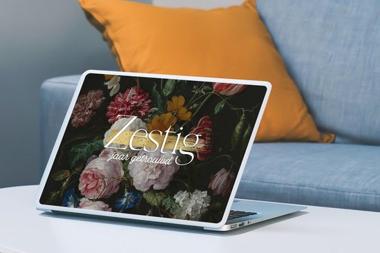 Autocollant pour ordinateur portable - 15,6 pouces - Soixante ans de mariage - Mariage - Proverbes - Citations - 36 x 27,5 cm - Autocollants pour ordinateur portable - Skin pour ordinateur portable - Housse