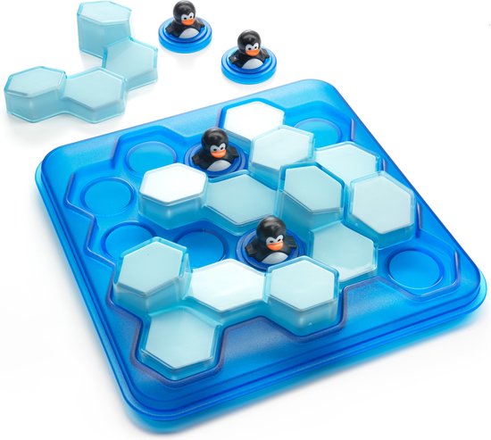 SmartGames - Penguins Pool Party - 60 opdrachten - compact - ideaal reisspel - pinguïns