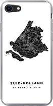 Geschikt voor iPhone 7 hoesje - Zuid-Holland - Nederland - Kaart - Siliconen Telefoonhoesje