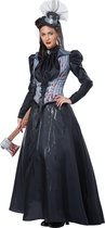 CALIFORNIA COSTUMES - Zwart en grijs Victoriaans killer kostuum voor vrouwen - L (42/44)