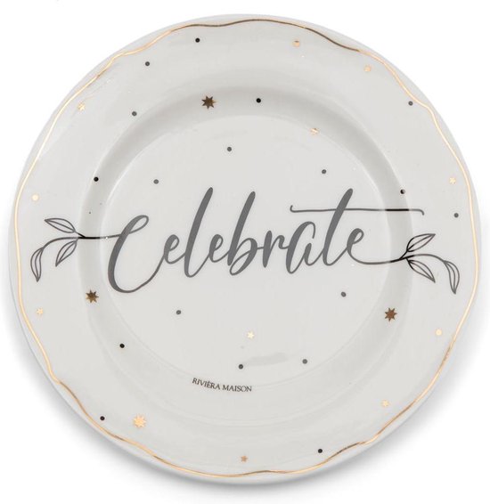 Maison Kerst Servies Side Plate Celebrate Side Plate - Wit | bol.com