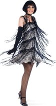 Jaren 20 Danseressen Kostuum | Fabuleuze Flapper Schitterende Pailletten | Vrouw | Maat 42 | Carnavalskleding | Verkleedkleding