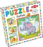 legpuzzel Safari junior karton 4-delig